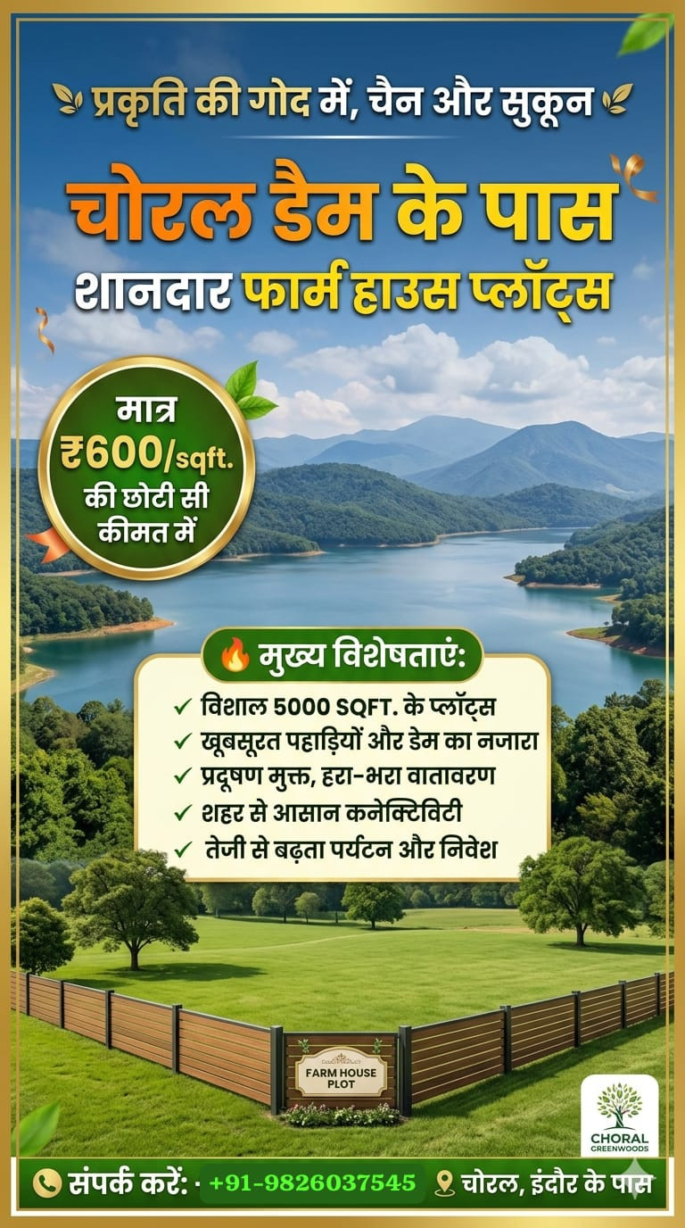 Farm House Plot for Sale in Indore in Indore